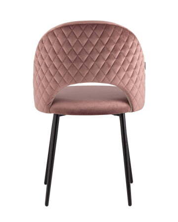 Стул Меган велюр с ромбами пыльно-розовый (Стул Меган пыльно розовый)