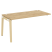 Наборный элемент рабочей станции на деревянных опорах Onix Wood OW.1.NRS-4.8 1580x800x750 (Тиквуд Светлый/Дуб Темный)