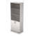 6Ш.005.3 Шкаф для документов высокий со стеклом (800x450x2116) (Шамони светлый)