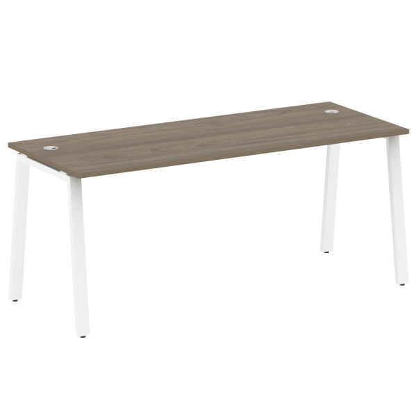 Стол письменный Metal System Style БА.СП-5 1800x720x750 (Вяз/Белый металл)