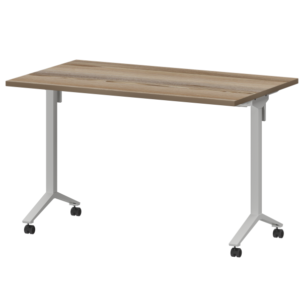 Стол мобильный складной Моби МБ25-120.70 1200x700x750 (Дуб сафари/Белый)