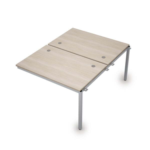 6МБС.288 Сдвоенные бенч-системы, средний модуль (1200x1635x750) (Шамони светлый/Алюминий матовый)