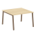 Стол для переговоров (1 столешница) на А-образном м/к Metal System Style БА.ПРГ-1.2 1200x1235x750 (Дуб наварра/Серый металл)