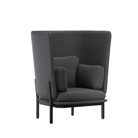 Диван одноместный с высокой спинкой STA-01 (Verona 66/Металл Черный)