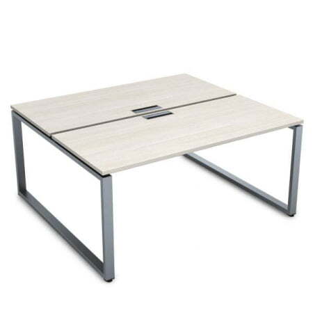 СБД-О.985 Стол системы БЕНЧ, на 2 рабочих места (1800x1635x750) (IvoryСерый)