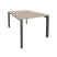 Рабочая станция на П-образном м/к Onix O.MP-D.RS-2.1.7 980x1475x750 (Тиквуд Темный/Белый Металл)