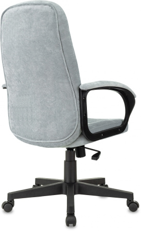 Кресло руководителя CH 002 Fabric серо-голубой Light-28 крестов. пластик (Серо-голубой)