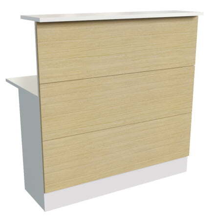 Модуль прямой 100 Steel R 15100 1000x690x1200 (Дуб светлый)