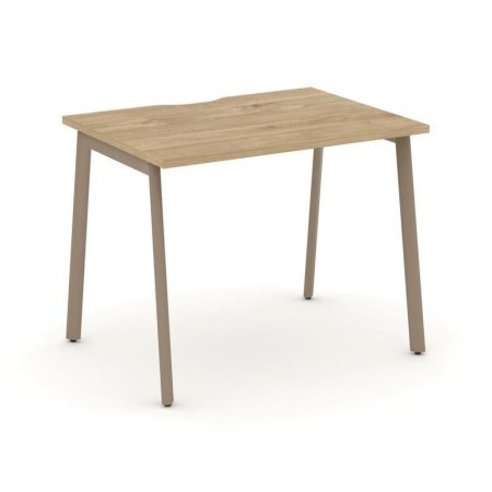 Стол письменный ES.SP-1-VP (980х730х750) (Тиквуд Светлый/Металл Латте)