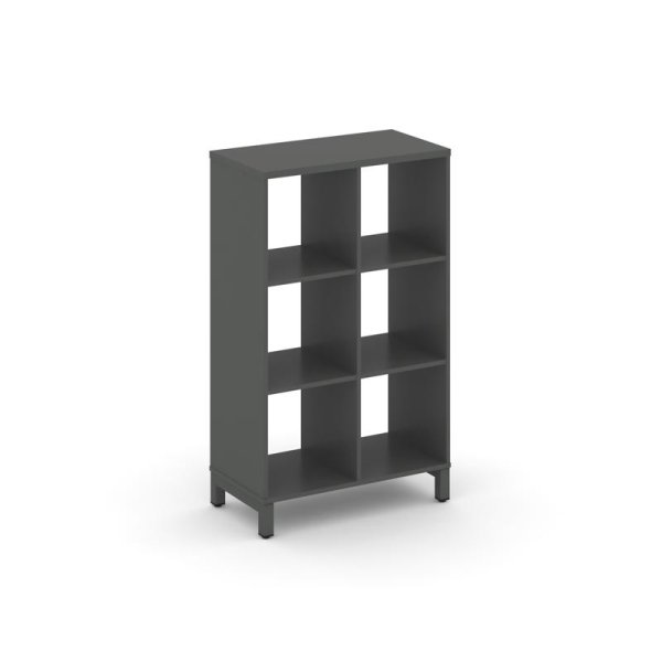 Каркас стеллажа 3 яруса SN.KS-320 (754х400х1248) (Антрацит/Металл Антрацит)