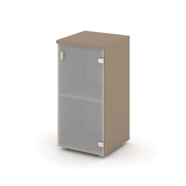 Шкаф низкий узкий правый ES.SU-3.2 (R) (400х420х823) (Латте/Сатин матовый)