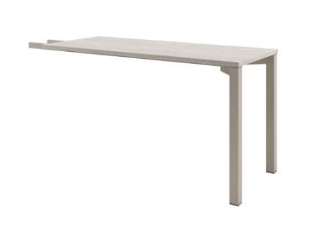 Брифинг-приставка на металлокаркасе Solution D-892 1400x600x750 (Акация Морава/Кашемир)