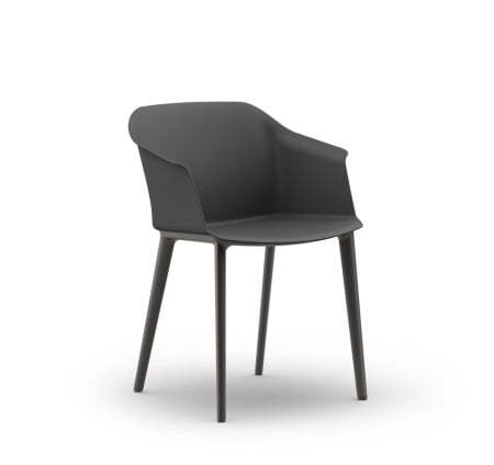 CORFU КРЕСЛО ПЛАСТИК (Антрацит)