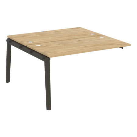 Наборный элемент рабочей станции на деревянных опорах Onix Wood OW.2.NRS-3.7 1380x1475x750 (Тиквуд Светлый/Дуб Темный)