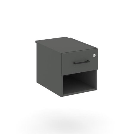 Тумба с 1 открытой нишей и 1 ящиком SN.TP-042 (343х507х356) (Антрацит)