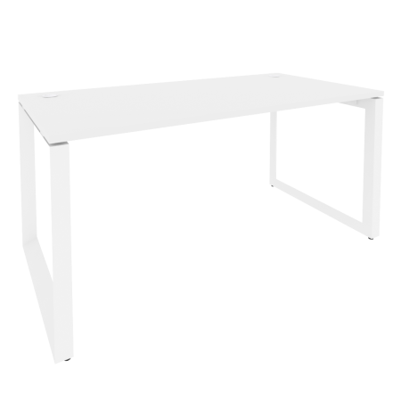 Стол рабочий на О-образном м/к Onix O.MO-SP-4.8 1580x800x750 (Белый Бриллиант/Белый Металл)