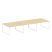 Рабочая станция Metal System Style БО.СМ-6.3 4200x1475x750 (Дуб Наварра/Серый металл)