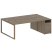 Рабочая станция Metal System Style БО.РС-СТП-2.5 2212x1475x750 (Дуб Наварра/Серый металл)