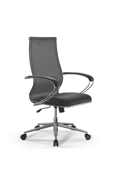 Кресло для руководителя Метта Sit 10 B2-163K - T+Extra /Km00/Wm12/K1cL(M09.B23.G18.W01) (Серый | Черный)