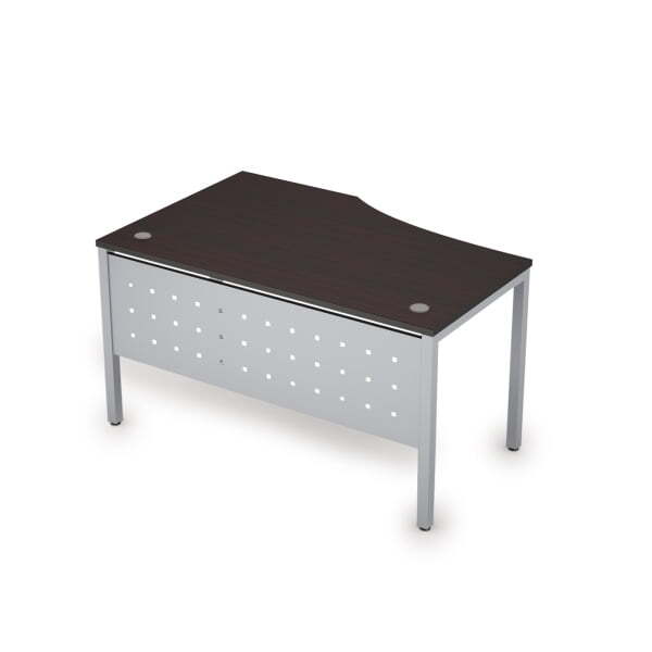 6МК.023 Стол криволинейн.прав. (1400x900x750) (Венге/Алюминий матовый)