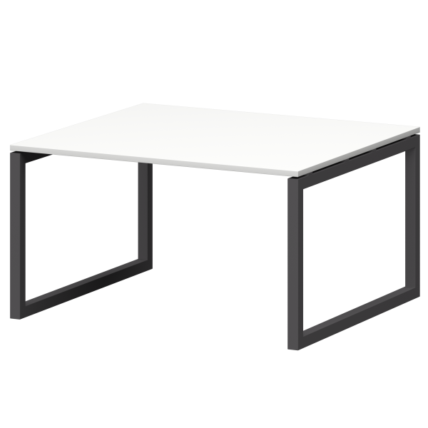 Стол переговорный на металлокаркасе Смарт СМСП-О-12.123.Пр50 1200x1236x750 (Белый/Антрацит)