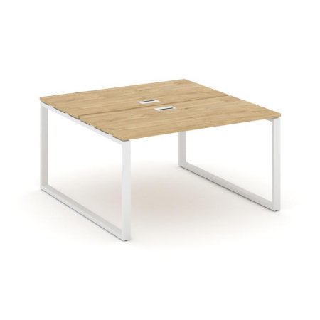 Рабочая станция 2-х сторонняя SN-6O.DRS-003 (1380х1232х750) (Тиквуд Светлый/Металл Белый)