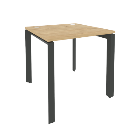 Стол рабочий на П-образном м/к Onix O.MP-SP-0.8 780x800x750 (Тиквуд Светлый/Черный металл)