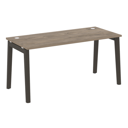 Стол рабочий на деревянных опорах Onix Wood OW.SP-4.7 1580x720x750 (Тиквуд Темный/Дуб Темный)