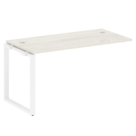 Проходной наборный элемент рабочей станции Metal System Style БО.ПРС-СП-1.3 1400x720x750 (Дуб Наварра/Белый металл)