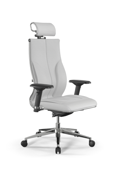 Кресло для руководителя Метта Samurai L2-11D - Infinity /Kc06/Wm06/D04P/H2cL-3D(M26.B32.G25.W03) (Белый)