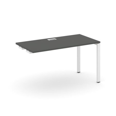 Стол-приставка к опорным элементам SN-6P.OPRS-003 (1380х600х750) (Антрацит/Металл Белый)