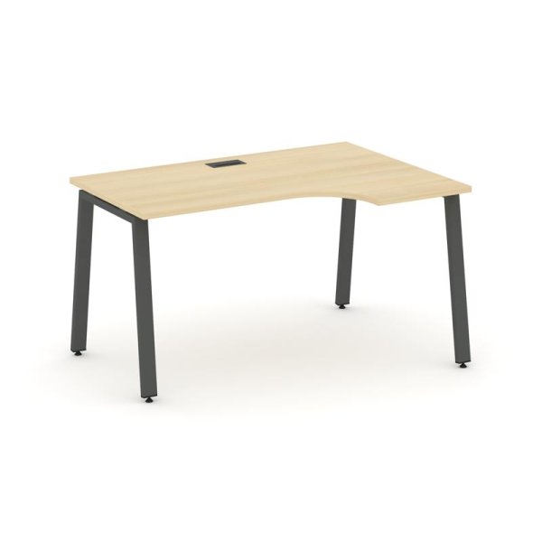 Стол рабочий эргономичный SN-6A.SPA-001(R) (1380х600/980х750) (Акация Лорка/Металл Антрацит)