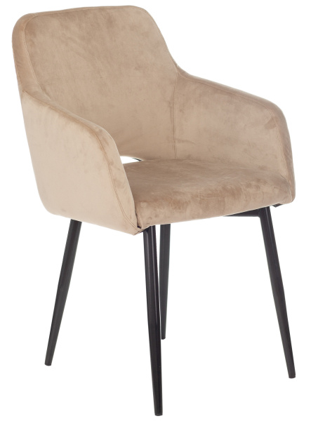 Кресло CH-380F латте Italia 5 на ножках металл черный (Бежевый)