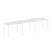 Рабочая станция на 3 раб. места Metal System Style БП.СМ-3.1 3000x720x750 (Дуб Наварра/Серый металл)