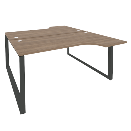 Рабочая станция на О-образном м/к Onix O.MO-D.SA-1 1580x1995x750 (Дуб Аризона/Черный металл)