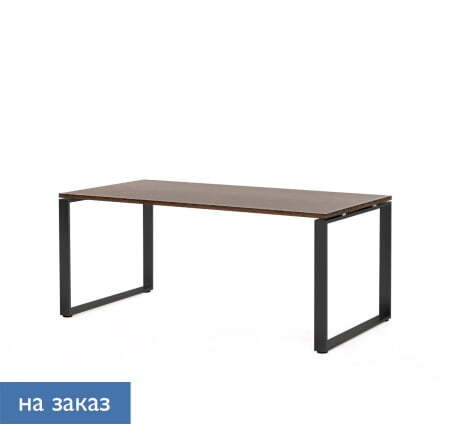 EXE Стол для руководителя 160 (Орех/Черный металл)