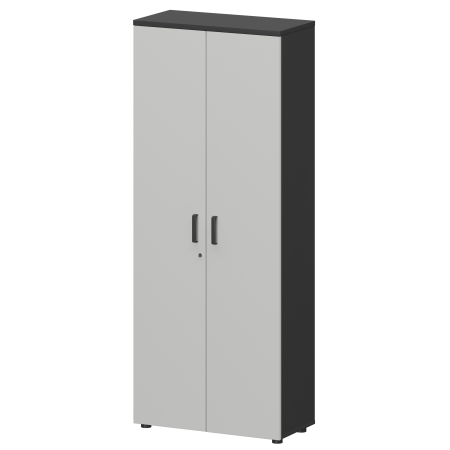 Шкаф для одежды Смарт СМШ-58ШД Тип1 792x380x1990 (Графит/Белый)