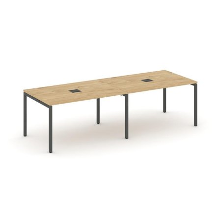 Стол переговорный SN-4P.SPRG-013 (2760х980х750) (Тиквуд Светлый/Металл Антрацит)