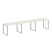 Рабочая станция Metal System Style БО.СМ-3.2 3600x720x750 (Дуб Наварра/Серый металл)