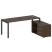 Рабочая станция с опорной тумбой правая Metal System Style БП.РС-СТС-2.5 Пр 1900x1520x750 (Дуб Наварра/Серый металл)