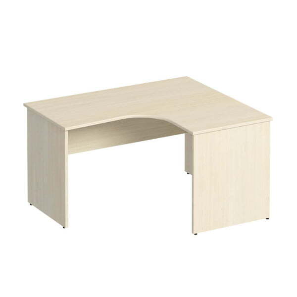 Стол эргономичный правый Комфорт К 124 1400x1200x750 (Дуб шамони светлый)