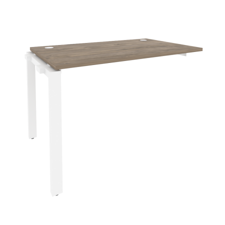 Наборный элемент рабочей станции на П-образном м/к Onix O.MP-1.NRS-2.7 1180x720x750 (Тиквуд Темный/Белый Металл)