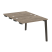 Стол-приставка двойной на деревянных опорах Onix Wood OW.D.SPR-1.7 980x1475x750 (Тиквуд Светлый/Дуб Темный)