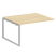 Проходной наборный элемент переговорного стола Metal System Style БО.ППРГ-3 1400x1235x750 (Дуб Наварра/Серый металл)