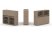 Тумба двойная + низкая надставка ES.NB.2N-1 (1500х410х1135) (Латте)