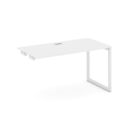 Стол-приставка к опорным элементам SN-4O.OPRS-014 (1580х700х750) (Белый/Металл Белый)