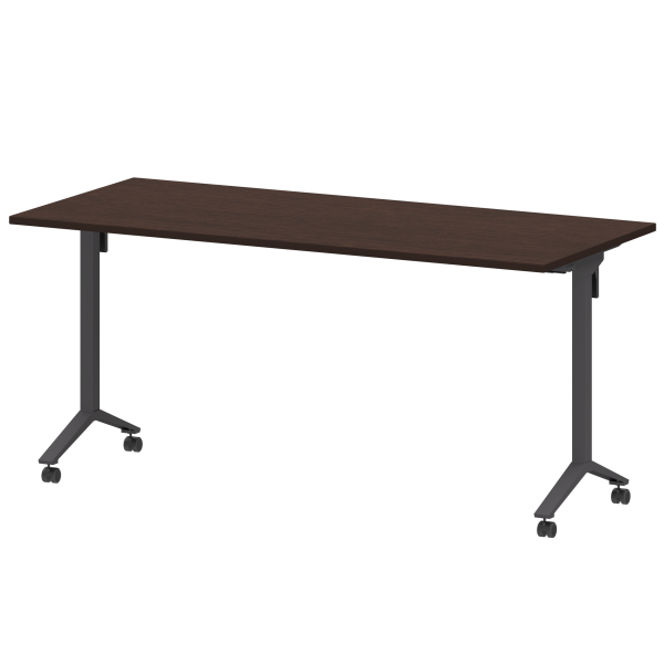 Стол мобильный складной Моби МБ22-160.70 1600x700x750 (Дуб венге/Антрацит)