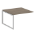 Проходной наборный элемент переговорного стола Metal System Style БО.ППРГ-2 1200x1235x750 (Дуб Наварра/Серый металл)