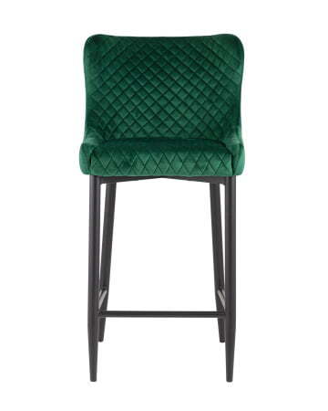 Стул полубарный Ститч велюр изумрудный (Стул полубарный Ститч зеленый)