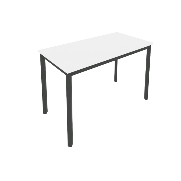 Стол письменный на металлокаркасе Slim С.СП-4.1 1180x600x750 (Белый/Антрацит металл)